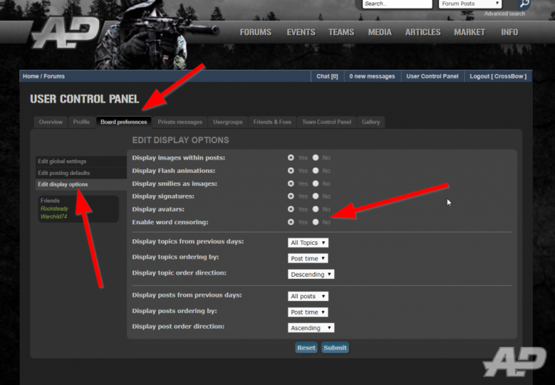 Disable Word Censoring